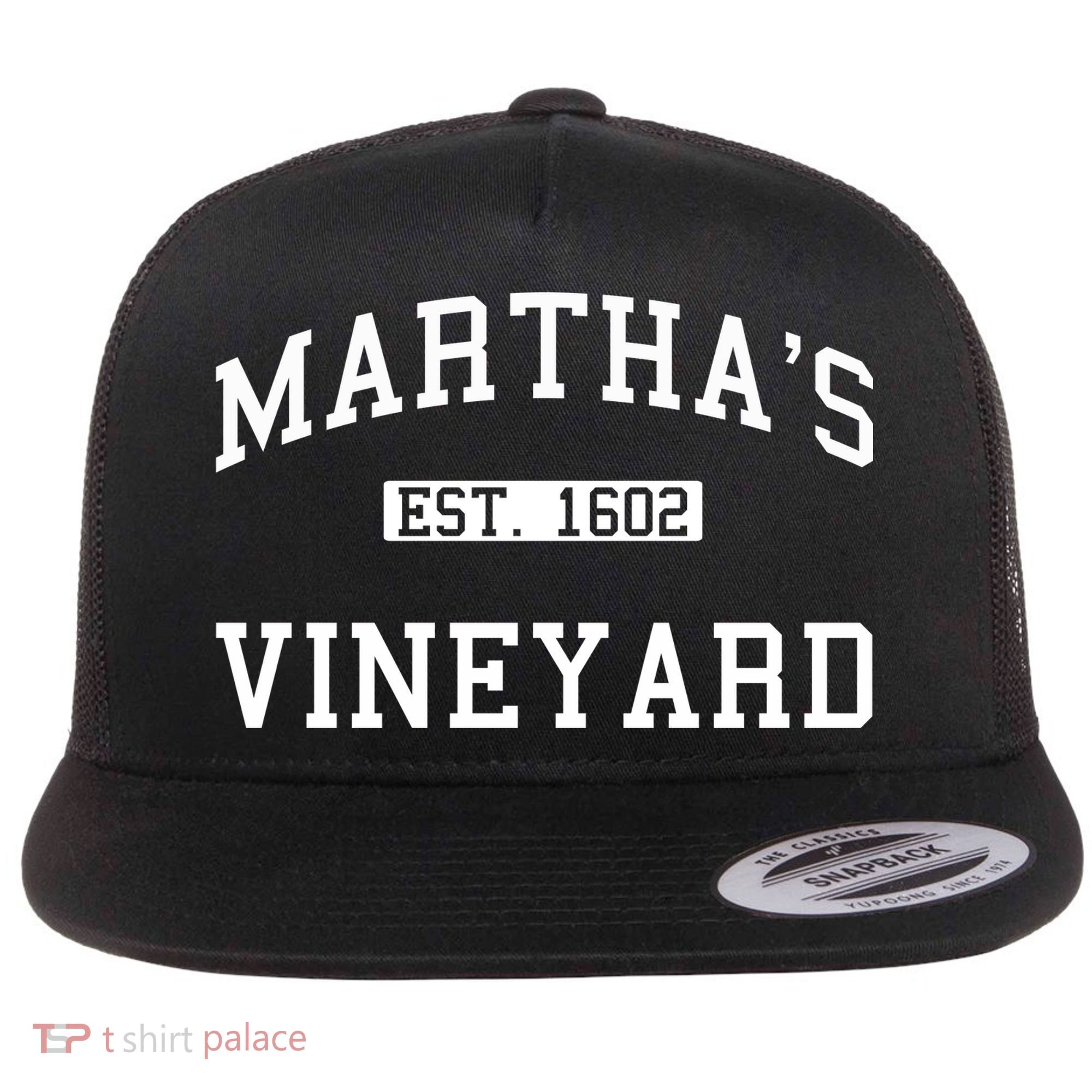 Martha's Vineyard Est 1602 Flat Bill Trucker Hat