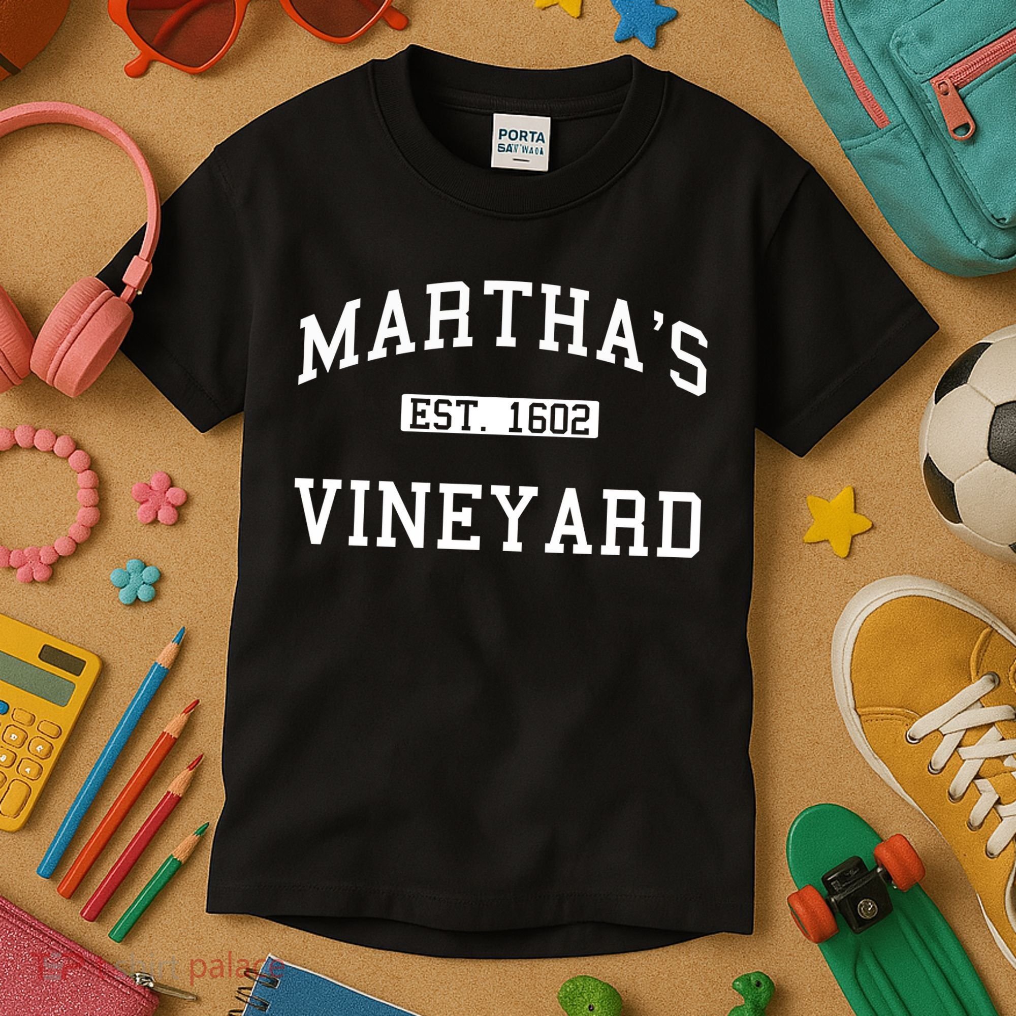 Martha's Vineyard Est 1602 Kids T-Shirt