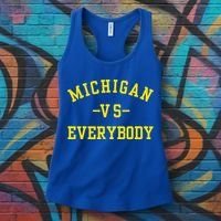 Michigan vs Everyone Everybody  Women's Tank Top thumb 3