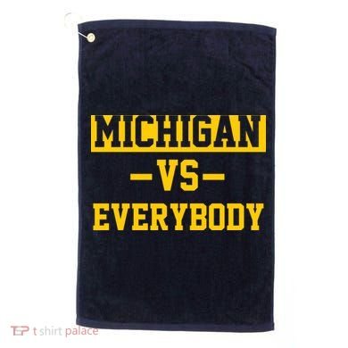 Michigan Vs Everybody Golf Towel