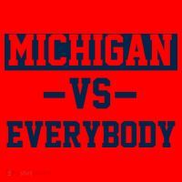 Michigan Vs Everybody Santa Hat thumb 1