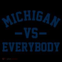 Michigan Vs Everyone Everybody Quote Coffee Mug thumb 5