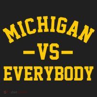 Michigan Vs Everyone Everybody Quote Tumbler thumb 3