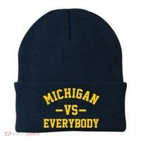 Michigan Vs Everyone Everybody Quote Beanie thumb 0