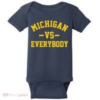 Michigan Vs Everyone Everybody Quote Baby Bodysuit thumb 0
