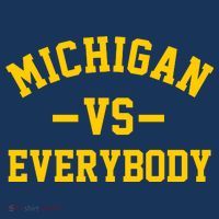 Michigan Vs Everyone Everybody Quote Baby Bodysuit thumb 2