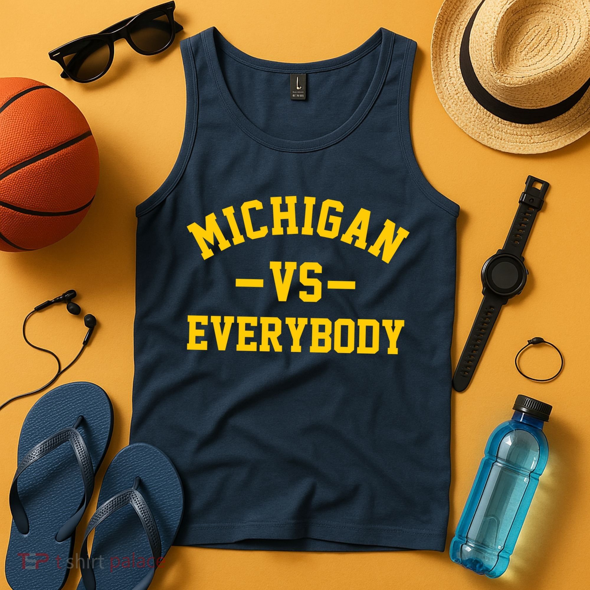 Michigan Vs Everyone Everybody Quote Tank Top