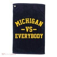 Michigan Vs Everyone Everybody Quote Golf Towel thumb 0