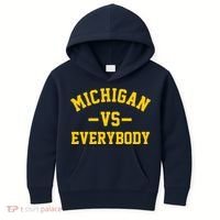 Michigan Vs Everyone Everybody Quote Kids Hoodie thumb 0