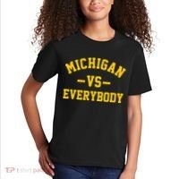 Michigan Vs Everyone Everybody Quote Kids T-Shirt thumb 2