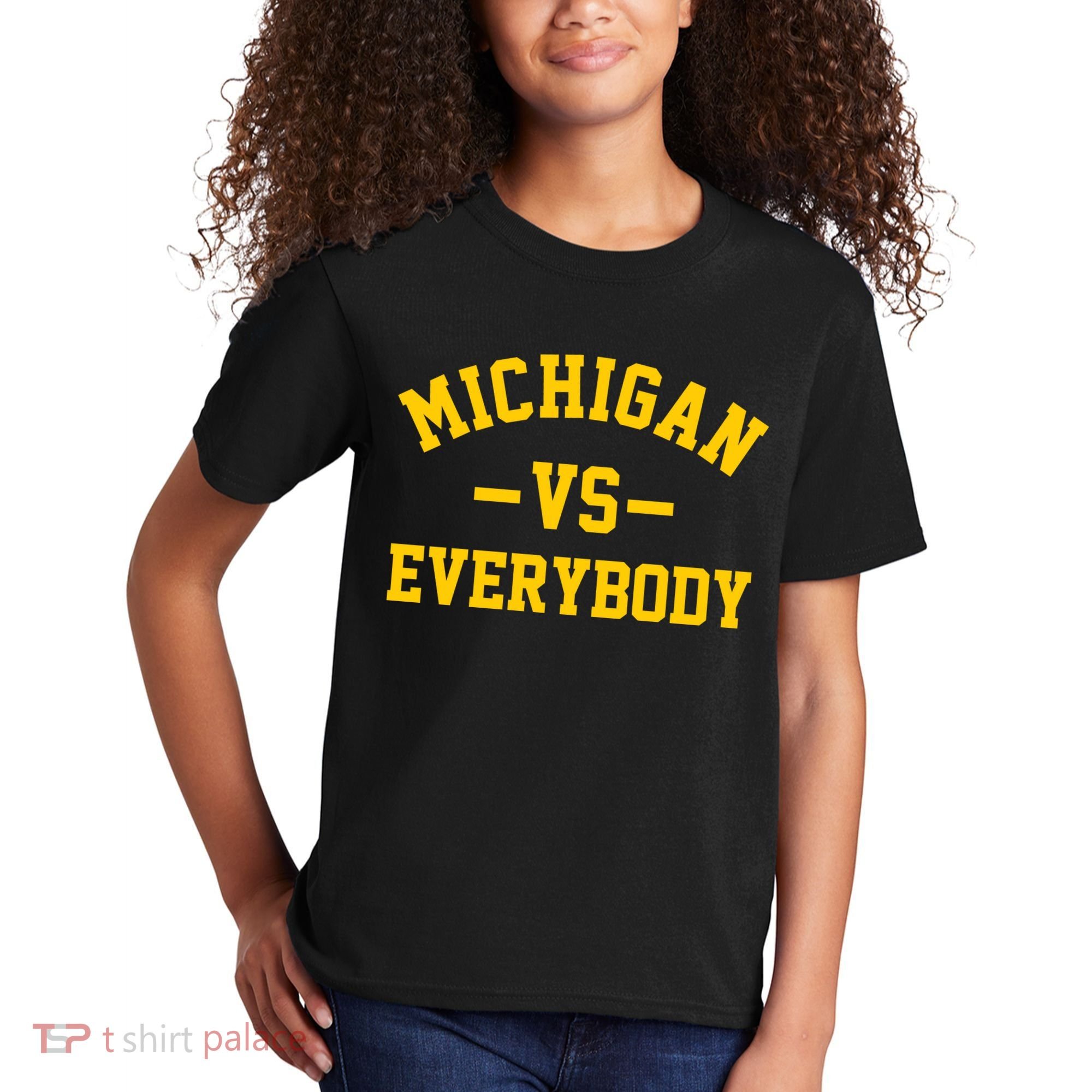 Michigan Vs Everyone Everybody Quote Kids T-Shirt