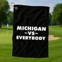 Michigan Versus Everybody Golf Towel thumb 1