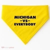 Michigan Versus Everybody USA-Made Doggie Bandana thumb 0