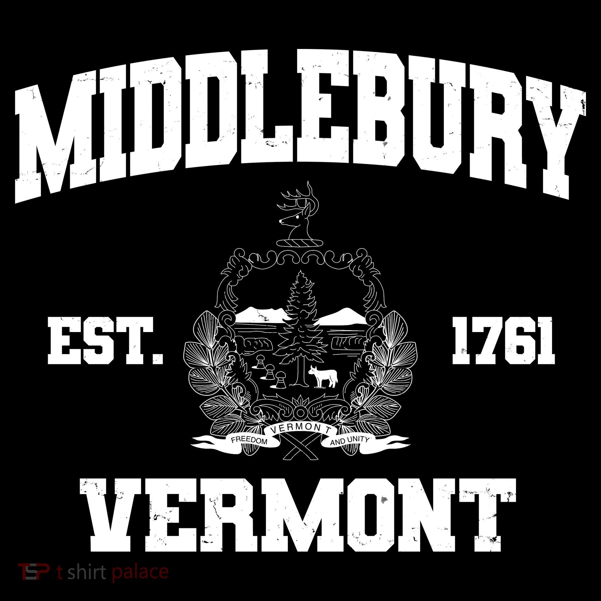 Middlebury Vermont Est 1761 Varsity Logo Women's Hoodie
