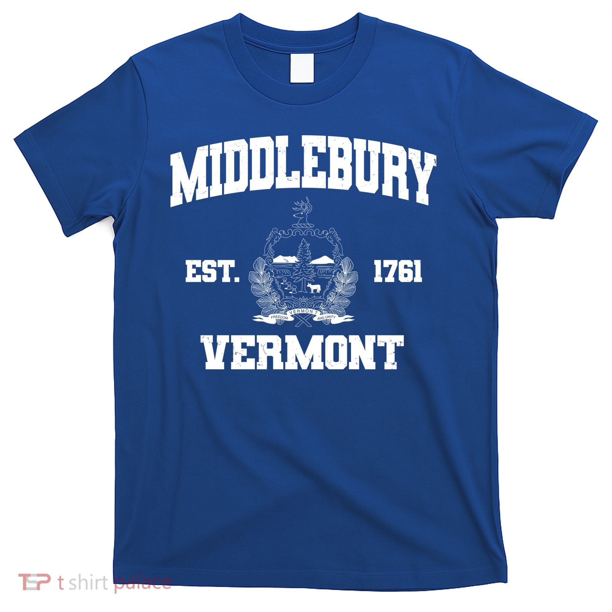 Middlebury Vermont Est 1761 Varsity Logo T-Shirt