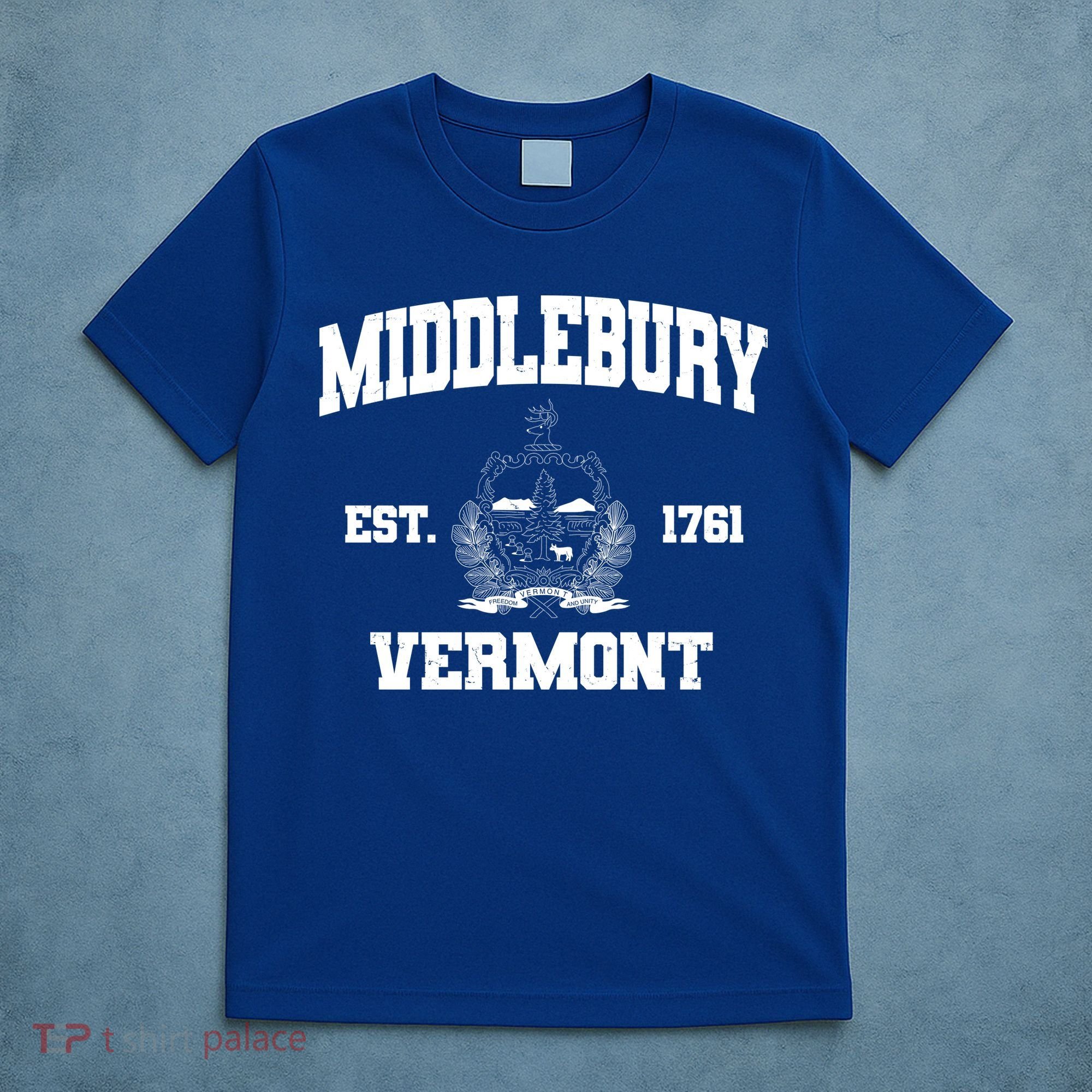Middlebury Vermont Est 1761 Varsity Logo T-Shirt