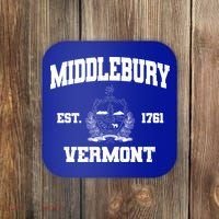 Middlebury Vermont Est 1761 Varsity Logo Coaster thumb 0