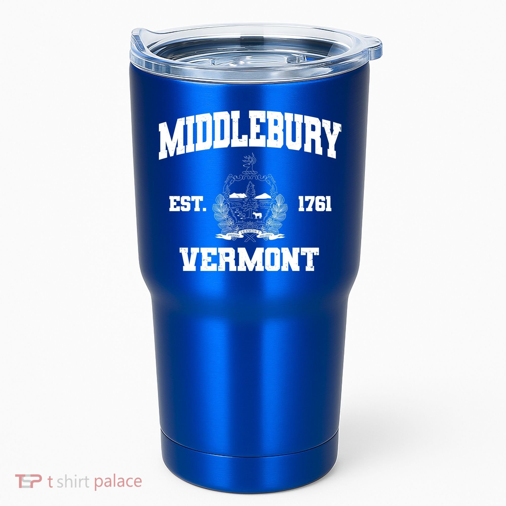 Middlebury Vermont Est 1761 Varsity Logo Tumbler