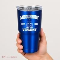 Middlebury Vermont Est 1761 Varsity Logo Tumbler thumb 2