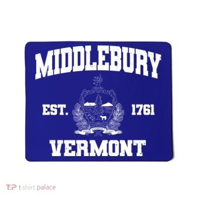 Middlebury Vermont Est 1761 Varsity Logo Mousepad