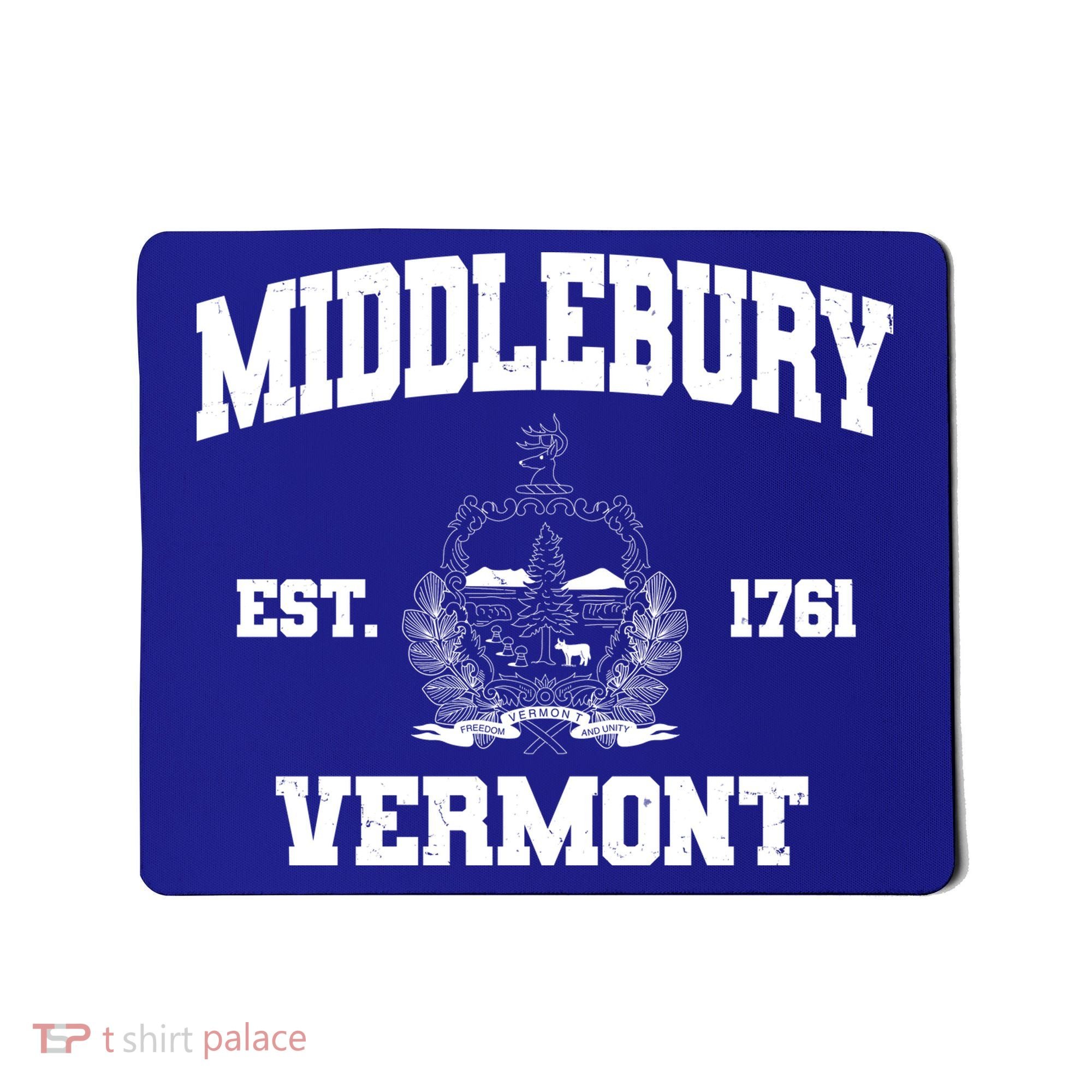 Middlebury Vermont Est 1761 Varsity Logo Mousepad