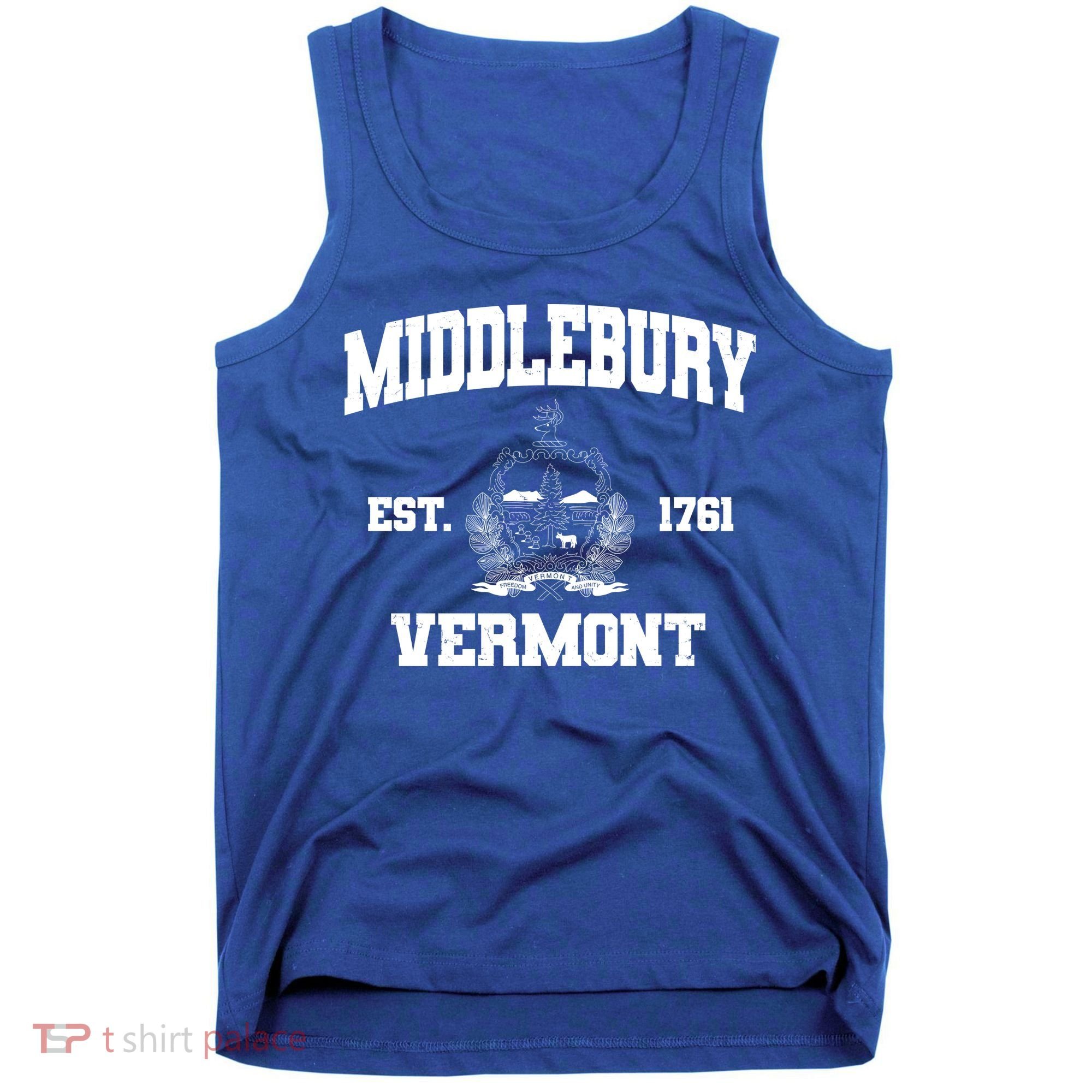 Middlebury Vermont Est 1761 Varsity Logo Tank Top
