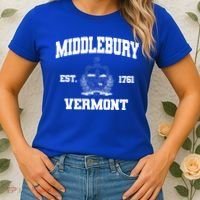 Middlebury Vermont Est 1761 Varsity Logo Women's T-Shirt thumb 2