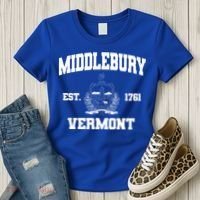 Middlebury Vermont Est 1761 Varsity Logo Women's T-Shirt thumb 3