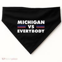 Michigan Vs Everybody Retro USA-Made Doggie Bandana thumb 0