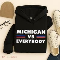 Michigan Vs Everybody Retro Hoodie thumb 4
