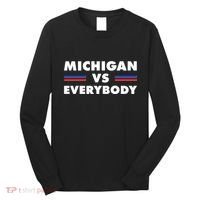 Michigan Vs Everybody Retro Long Sleeve Shirt thumb 0