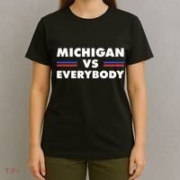 Michigan Vs Everybody Retro T-Shirt thumb 4