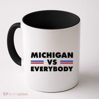 Michigan Vs Everybody Retro Coffee Mug thumb 0