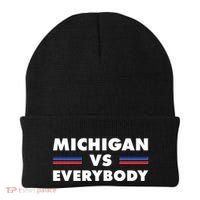 Michigan Vs Everybody Retro Beanie thumb 0