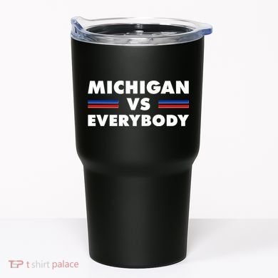 Michigan Vs Everybody Retro Tumbler