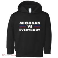 Michigan Vs Everybody Retro Toddler Hoodie thumb 0