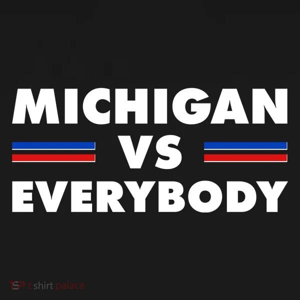 Michigan Vs Everybody Retro Toddler Hoodie