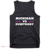 Michigan Vs Everybody Retro Tank Top thumb 0
