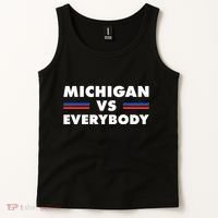 Michigan Vs Everybody Retro Tank Top thumb 2