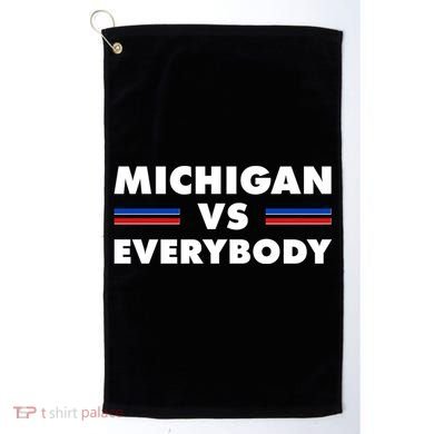 Michigan Vs Everybody Retro Golf Towel