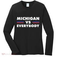 Michigan Vs Everybody Retro Women's Long Sleeve Shirt thumb 0