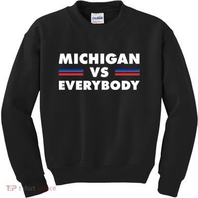 Michigan Vs Everybody Retro Kids Sweatshirt