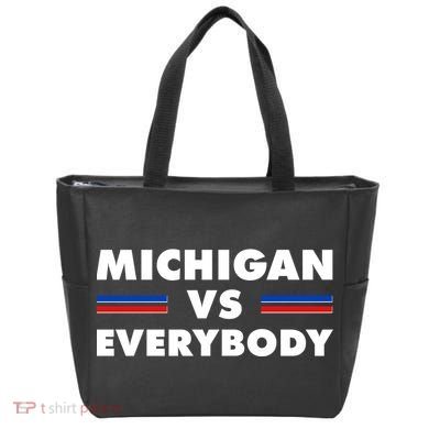 Michigan Vs Everybody Retro Tote Bag
