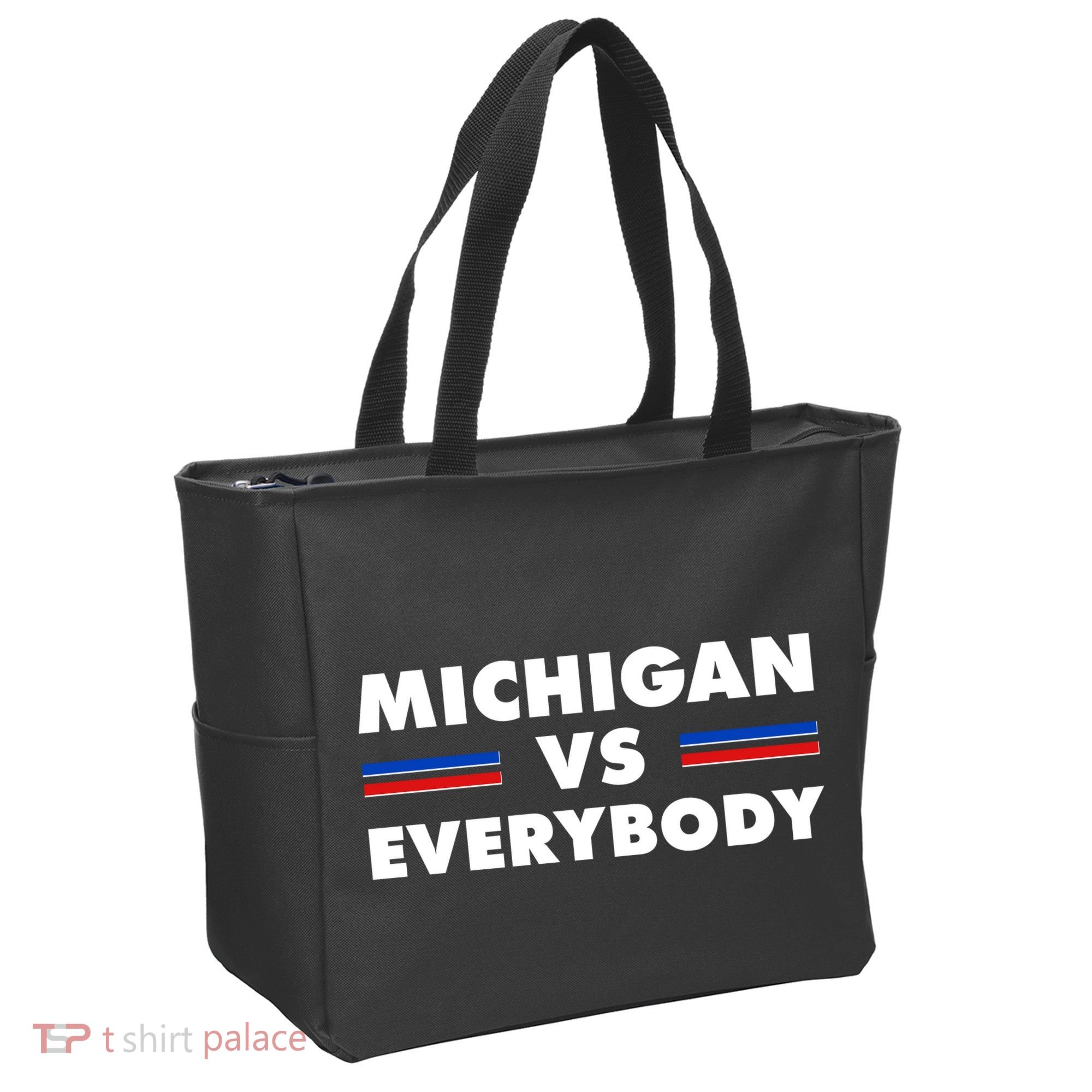 Michigan Vs Everybody Retro Tote Bag