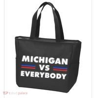 Michigan Vs Everybody Retro Tote Bag thumb 3