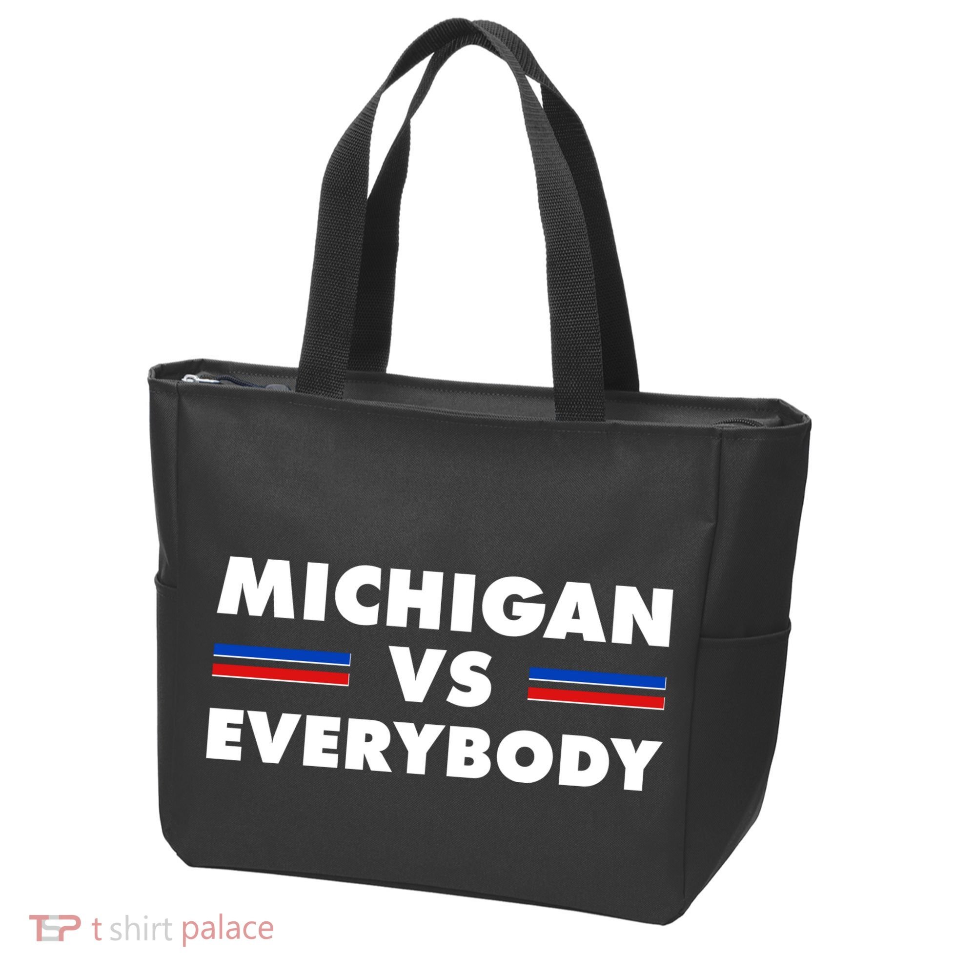 Michigan Vs Everybody Retro Tote Bag