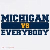 Michigan Versus Everybody Football Sports Fan Women's Tank Top thumb 5