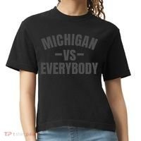 Michigan Verses Everybody Vs Graystyle Comfort Colors Boxy T-Shirt thumb 0
