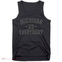 Michigan Verses Everybody Vs Graystyle Tank Top thumb 0