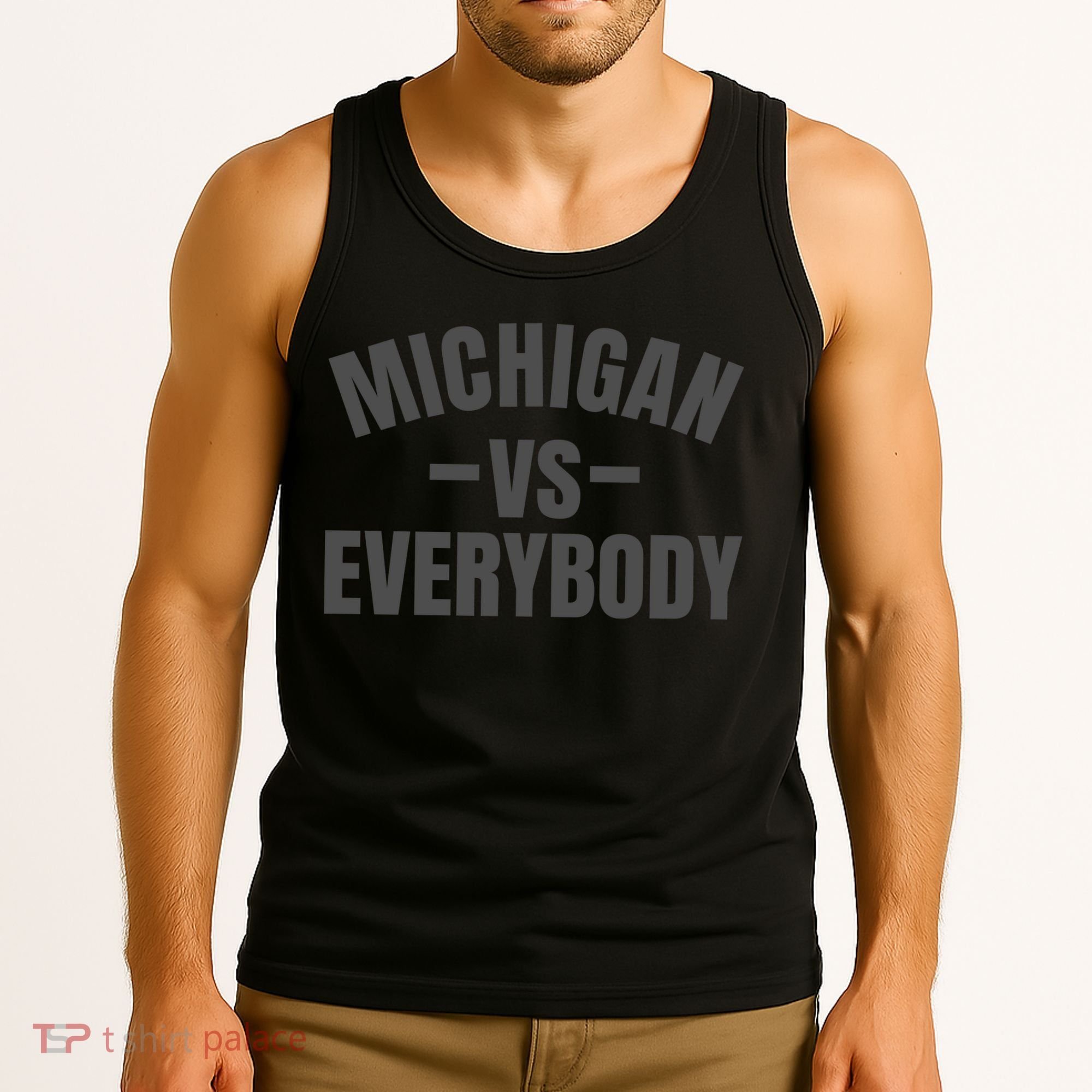 Michigan Verses Everybody Vs Graystyle Tank Top